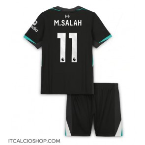 Liverpool Mohamed Salah #11 Seconda Maglia Bambino 2024-25 Manica Corta (+ Pantaloni corti)